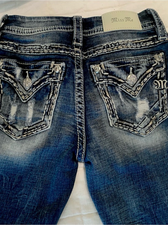 Miss Me Denim - Miss Me Embellished Dark Blue Skinny Jeans